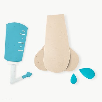 Rinsing the nose with saline solution paper craft design element | Free  transparent png - 2319989