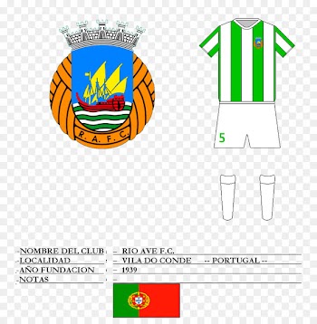 Rio Ave F.C. T-shirt Brand Logo Football - oporto background 
