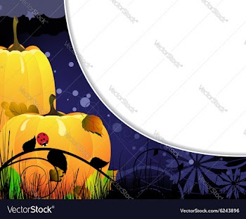 Ripe autumn pumpkins vector image