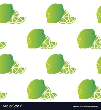 ripe fresh lime with mint leaves