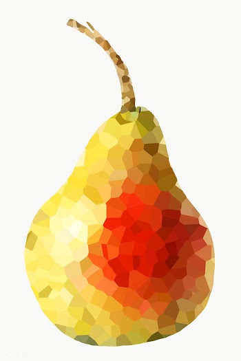 Ripe pear crystallized style design element | Free  transparent png - 2341169