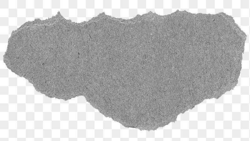 Ripped gray paper sticker, journal | Free PNG - rawpixel