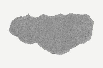 Ripped gray paper sticker, journal | Free PSD - rawpixel