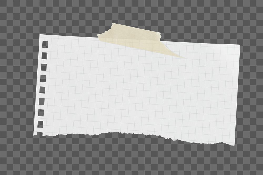 Ripped grid png paper, wall | Free PNG - rawpixel