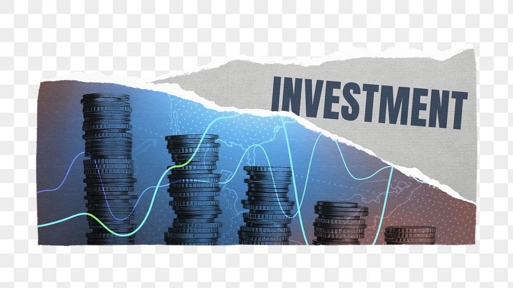 Ripped investment png paper sticker, | Free PNG - rawpixel