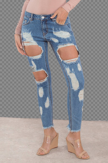 Ripped Jean PNG Picture