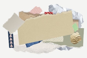 Ripped paper collages frame background | Free PSD - rawpixel