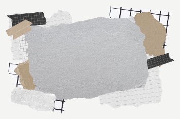 Ripped paper collages frame background | Free PSD - rawpixel