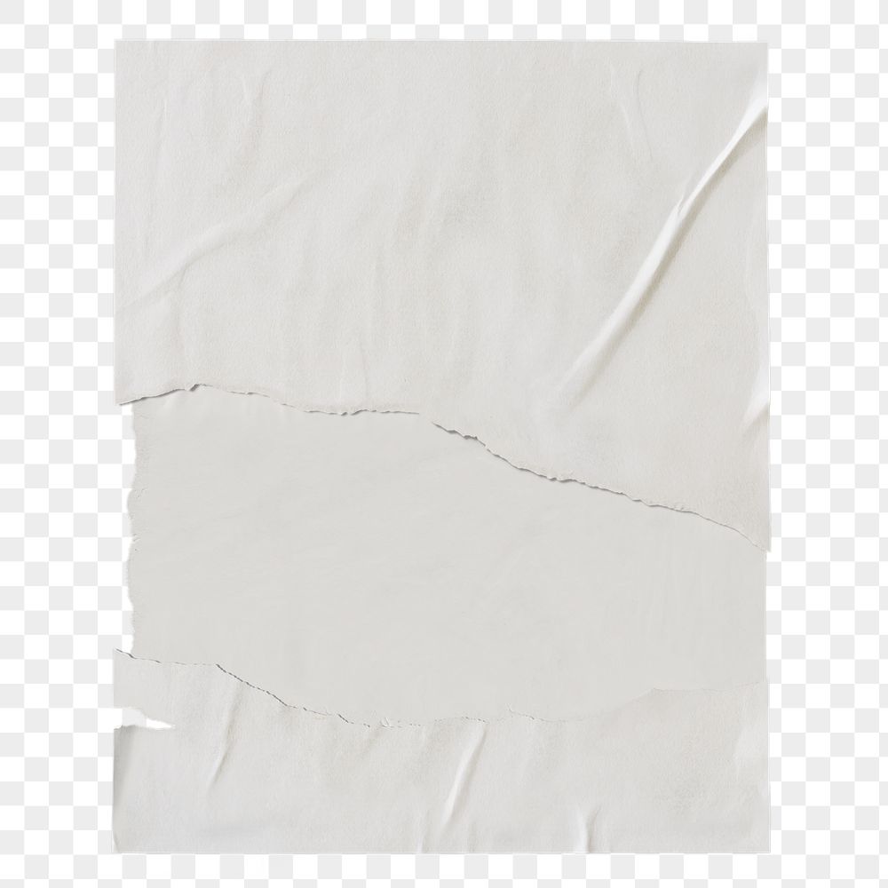 Ripped poster png, white paper | Free PNG - rawpixel
