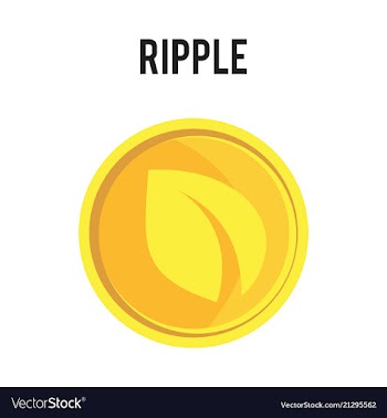 Ripple xrp outline icon cryptocurrency e-currency vector image