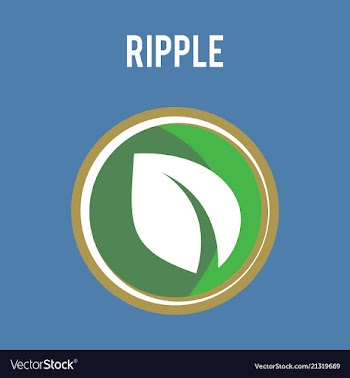 Ripple xrp outline icon cryptocurrency e-currency vector image