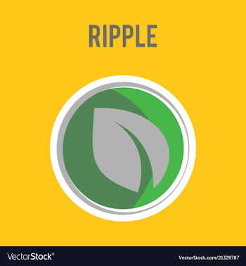 Ripple xrp outline icon cryptocurrency e-currency vector image