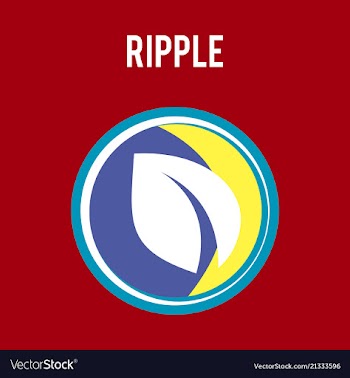 Ripple xrp outline icon cryptocurrency e-currency vector image