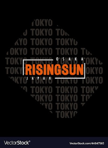 risingsun denim typography for t shirt design