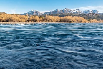 river and mountain landscape