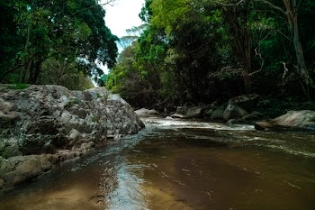 River in Middle of Rocks