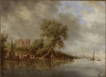 River landscape with the ruins | Free Photo - rawpixel
