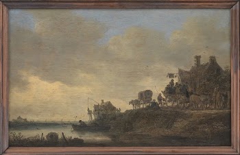 River landscape with the tavern | Free Photo - rawpixel