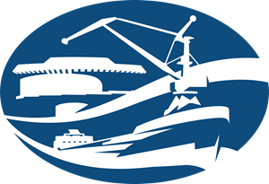 River port of Volgograd Logo Vector