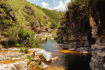 River Surrounded by Rocks
