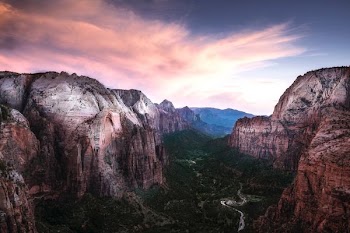river under rock mountains
