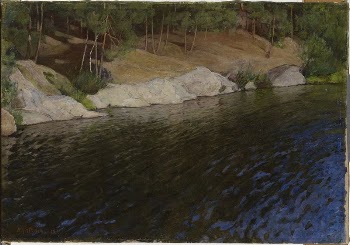 Riverside, 1897, by Pekka Halonen | Free Photo - rawpixel