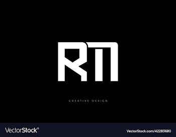 rm letter branding creative logo