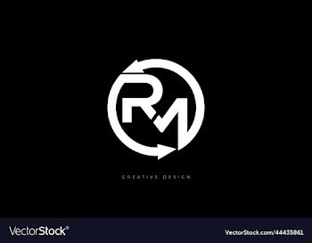 rm letter rounded arrow logo