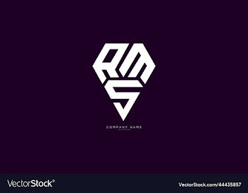rms letter triangle shape design