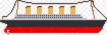 Rms Titanic, Pixel Art, Film, Text, Yellow PNG