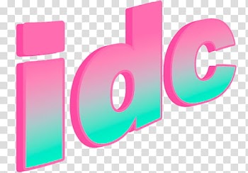 RNDOM, pink and light-green idc text transparent background PNG clipart