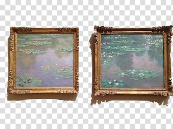 RNDOM, two brown wooden frames illustration transparent background PNG clipart