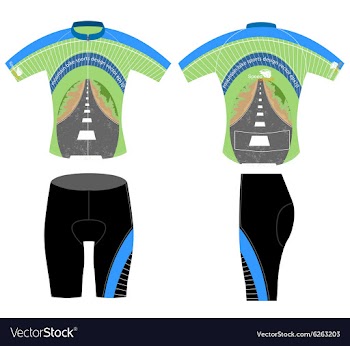 Road and sport shirt vector image