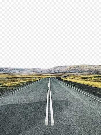road asphalt highway line horizon