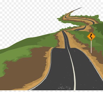 Road Euclidean vector Illustration - Urban road vector material 