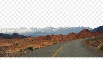 Road Highway Cement - Snowy mountain road 