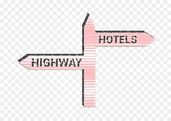 road icon sign icon two icon