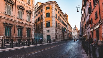 Road In Between Buildings