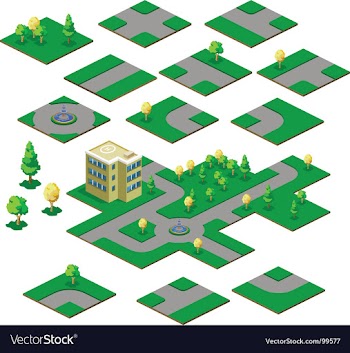 Road map vector image