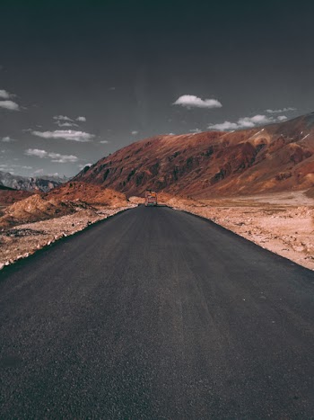 Road Near Mountain
