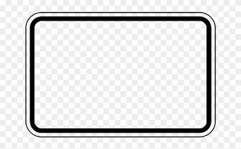 Road Sign Frame, Black &amp; White, Horizontal, Empty, - Android Phone Png Frame