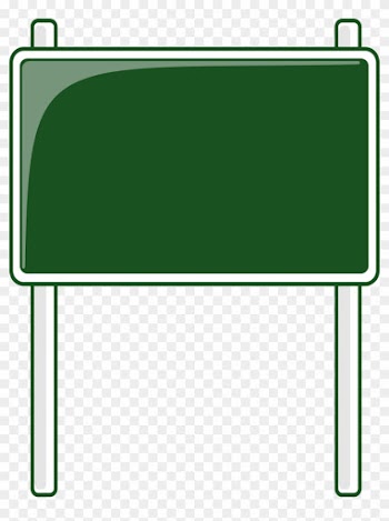 Road Sign Green Blanks Road Signs Highway Signs Road - Blank Road Sign Clipart