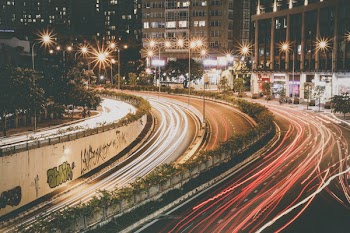 Road Timelapse Photo