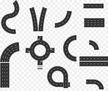 Road transport Curve Euclidean vector - Vector road 
