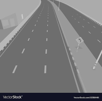 Road underpass vector image