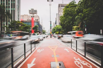 Road With Blurry Cars