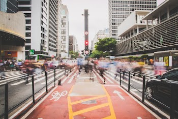 Road With Crowd