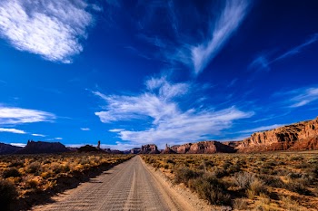 Roadway in Deserted Place
