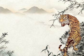 Roaring tiger background, Chinese horoscope | Free PSD - rawpixel