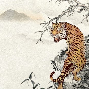 Roaring tiger background, Chinese horoscope | Free PSD - rawpixel